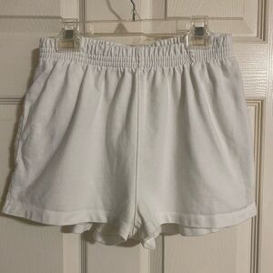Brandy Melville Rosa sweatshorts one size white